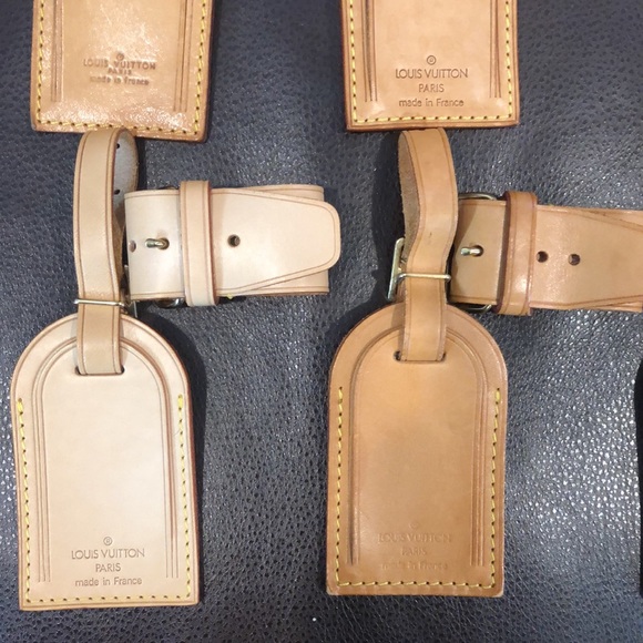 LOUIS VUITTON 2 LV Luggage Tags & 2 LV Poignets - Two Pairs PER ORDER - Picture 14 of 16